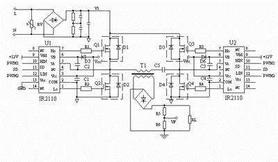 High voltage inverter main circuit